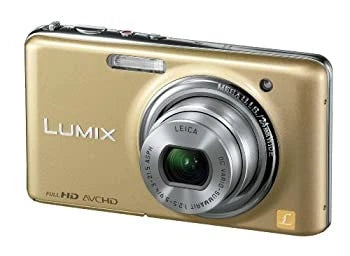 Panasonic LUMIX FX77 Digital Camera Leopard Gold From Japan