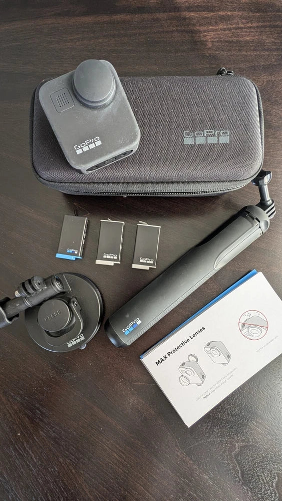 GoPro Max 360 Action Camera - Extra Batteries And Accessories
