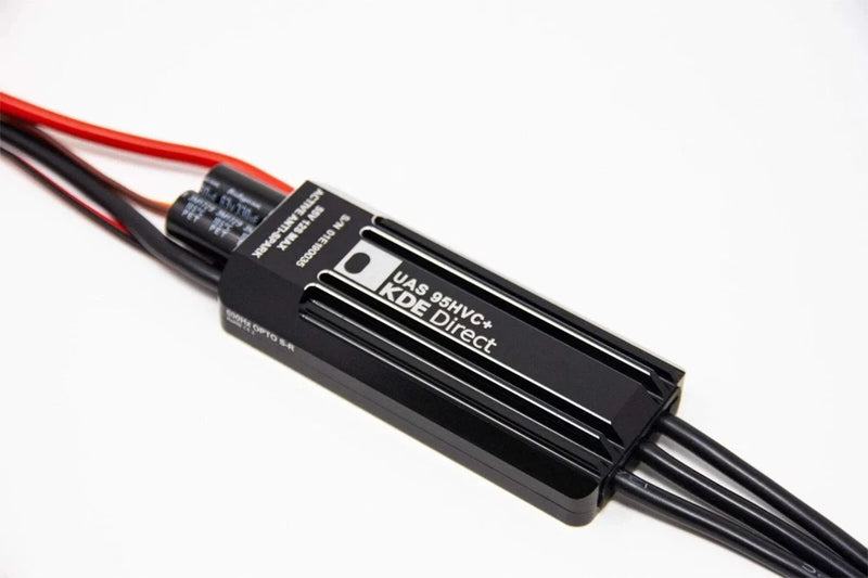 KDE-UAS95HVC ESC with black body and red/black wire leads