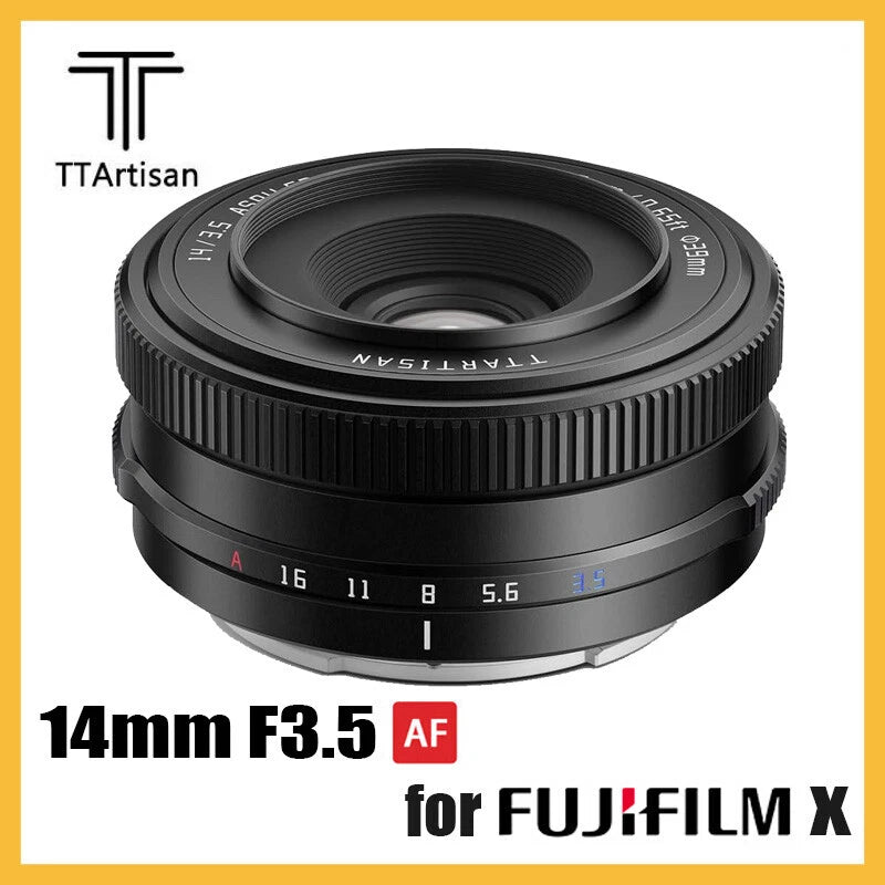 TTArtisan AF 14mm F3.5 APS-C Auto Focus Prime Lens for Fujifilm Fuji X Cameras