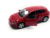 Model Car VW Golf 8 L GTI 1:34-39 Red Miniature Vehicle