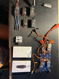 Vintage FPV Drone Parts Lot - 2x FrSky X8R, CC3D FC, 5x ESCs, DJI Props