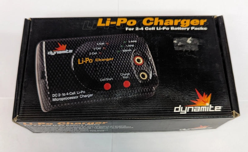DYNAMITE Li-Po Charger for 2-4 Cell Li-Po Battery Packs DYN4058 Battery