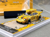 TG ZJWJ 1:64 Yellow RWB 964 Roof Box Sports Model Diecast Metal Car New
