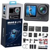 Brave 8 Lite 4K60 Action Camera - 33ft Waterproof Underwater Camera, 48MP