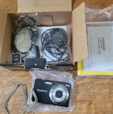 FUJIFILM Finepix J38 digital camera 12.2 MP - Complete in box - BLACK  - TESTED!