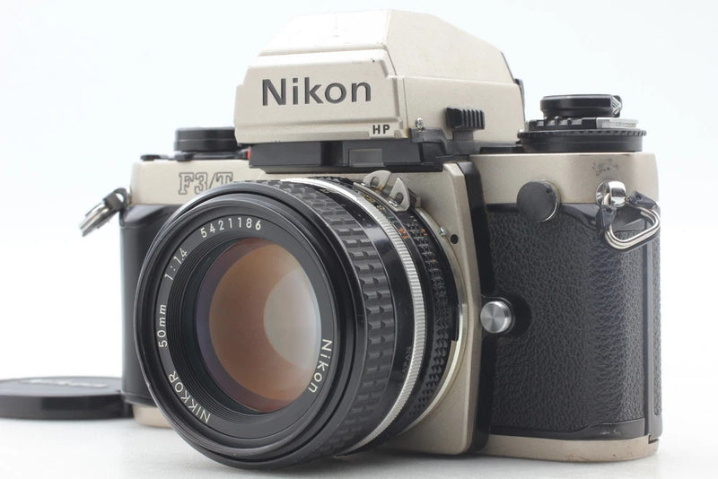 [Exc+5] Nikon F3/T HP Titanium Silver 35mm SLR w/ 50mm f/1.4 Ai-s  From JAPAN