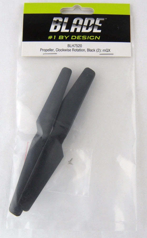 Blade BLH7520 Black Propeller Set, Clockwise Rotation (2): mQX