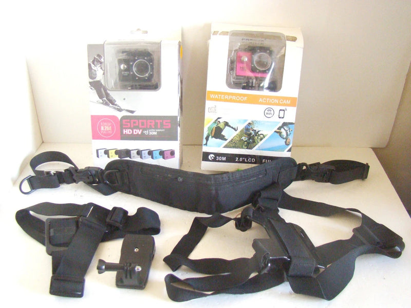 *NIB* Sports HD DV + *NIOB* Action Cam + Harness