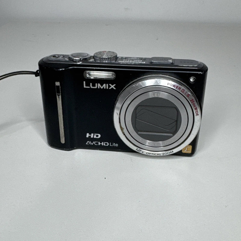 Panasonic Lumix DMC-TZ10 BLACK 12MP Digital Camera GPS TESTED READ