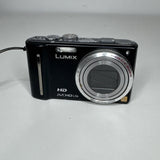 Panasonic Lumix DMC-TZ10 BLACK 12MP Digital Camera GPS TESTED READ