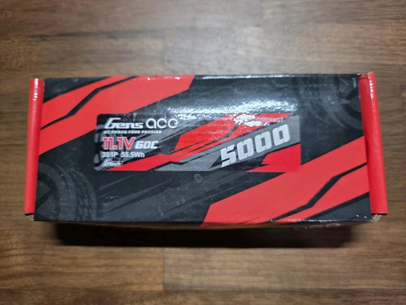 GENS ACE 11.1V 60C 3S 5000mAh Lipo RC Car TRUCK BATTERY PACK W/ XT60 Plug! NEW Battery