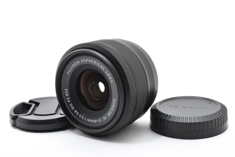 FUJIFILM XC15-45mm F3.5-5.6 OIS PZ Black Camera Lens Excellent Condition