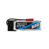 Gens ace 1S 600mAh LiPo battery pack with JST-SYP plug and red connector