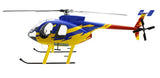 800 MD-500E ARF YBR RC Helicopter Fuselage Blue Yellow Red Painting V2 Version