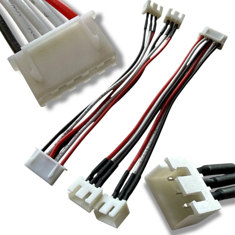 JST-XH 5Pin to 2 x 3Pin 2s Wire 2pcs for LiPO Battery Balance Splitter Adapter