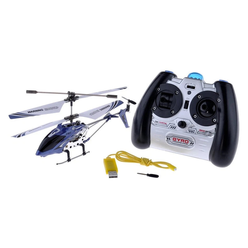 Syma S107G 3 Channel RC Helicopter with Gyro, Blue Mini Helicopter,