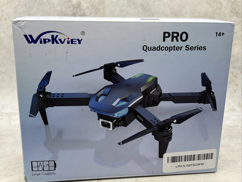 WipKvIeY PRO mini quadcopter drone with camera, black, four-rotor design
