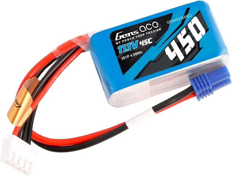 3S Lipo Battery 11.1V 45C 450mAh Lipo Battery Pack with EC2 Battery