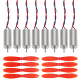 716 Coreless Motor 2 Sets 3.7V 7X16Mm Motor 19000KV 45000 RPM Brushed Motors wit