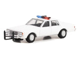 1980-90 Chevrolet Caprice White w/ Lights 1:64 Scale Model - Greenlight 43005