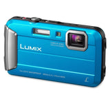 New NIB Panasonic LUMIX DMC-TS25 Water/Shock/Dust Proof Blue Digital Camera