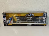 Transporter Mack Anthem & 1988 BMW M3 1:64 Scale Diecast Model Maisto Design