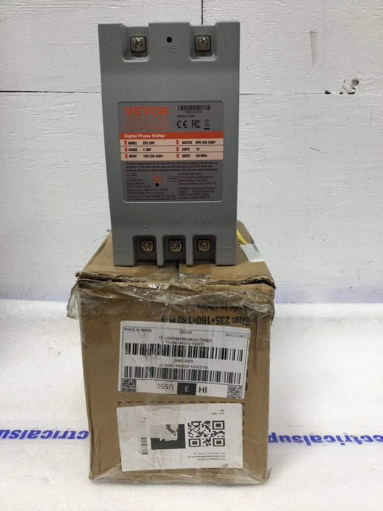 Vevor CPS-2HP 7 Amp 220V Single to 3 Phase 220V-240V Input-Output Converter
