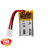 AKZYTUE 3.7V 70mAh LiPo Battery Pack, JST PH2.0mm Connector