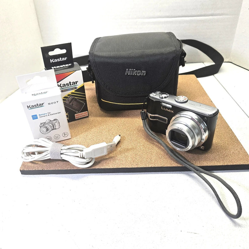 Panasonic Lumix DMC-TZ3 Black Digital Camera w New Battery and Charger - TESTED