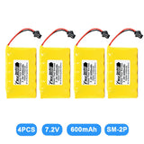 4¡Á for QX7 Transmitter Model Toy Car Emergency light 7.2V 600mAh NiCd AA Battery Battery