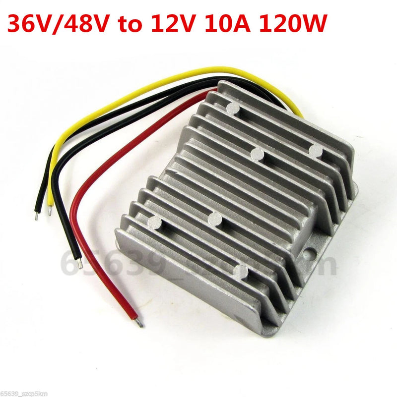 New Waterproof DC/DC Converter Regulator 36V/48V Step Down to 12V 10A 120W