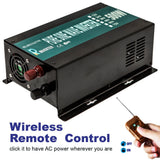 500W Pure Sine Wave Power Inverter 48V to 110V 120V Home System Remote Control