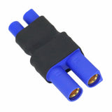 EC3-to-EC5 no-wire adapter with blue housing and two gold female connectors