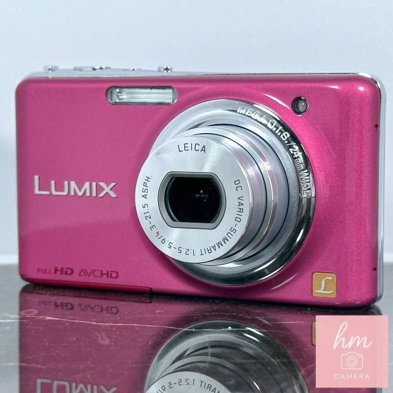 Panasonic LUMIX FX77 Pink 12MP Compact Camera 5x Zoom Touch Screen From Japan