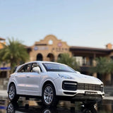 1:32 Porsche Cayenne Turbo SUV Diecast Model Car w/ Sound Light Pull Back Toy