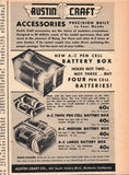 1947 Austin Craft A-C Pen Cell Battery Box Vintage Print Ad Model Airplane Battery