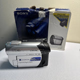 Sony Handycam DCR-DVD108E Camcorder With Box And Cables And Disc.