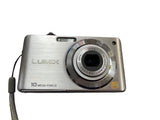 Panasonic DMC-FS7 10MP Compact Digital Camera Silver with Charger Strap