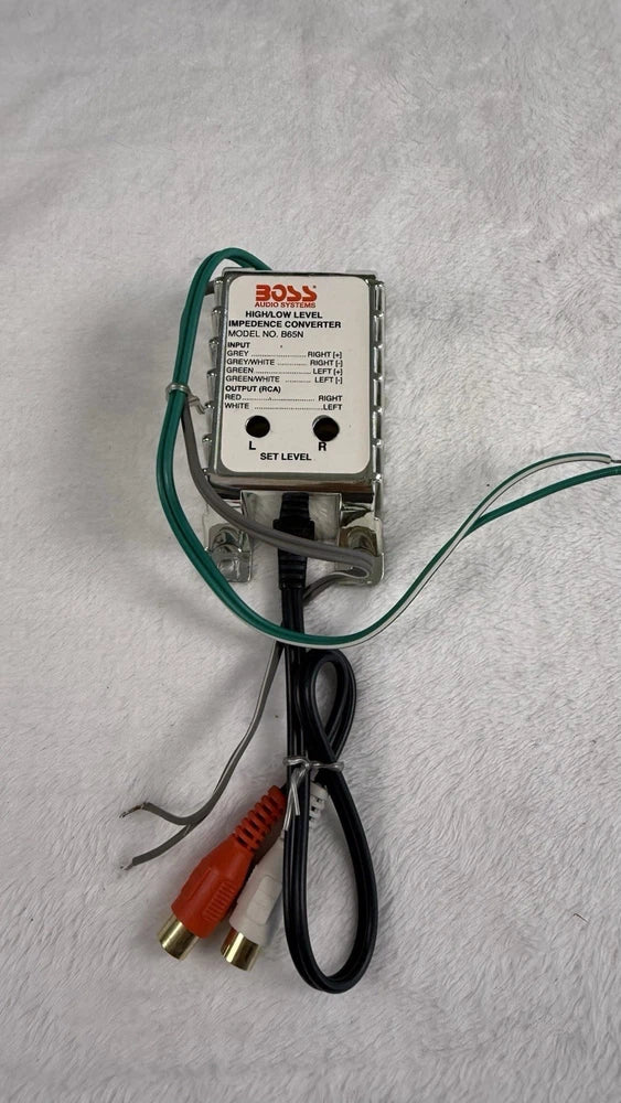 Boss Audio B65N High Low Level Impedance Converter RCA Line Output Converter