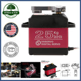 Digital Servo 25KG with High Torque and Metal Gears for RC Car Applications