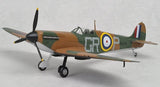 1/72 scale Spitfire Mk I model airplane with RAF roundel and three-blade prop