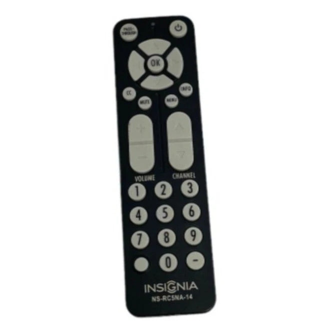 Insignia NS-RC5NA-14Remote Control For Digital Analog TV Converter Box NS-DXA2 Converter