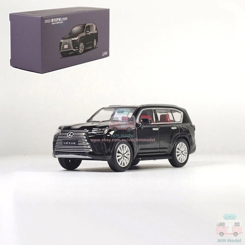 1:64 Lexus LX600 2022 Model Car Diecast Toy Vehicle Collection Kids Gift Black