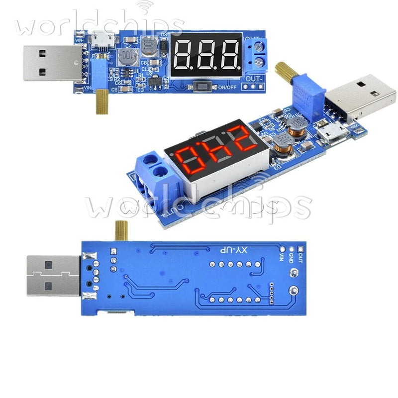 5PCS 5V to 1.2V~24V DC-DC USB Step-UP Step-Down Converter Power Supply Module