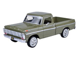 1969 Ford F-100 Pickup Truck - Green Diecast 1:24 Scale Model - 79315GR-TS