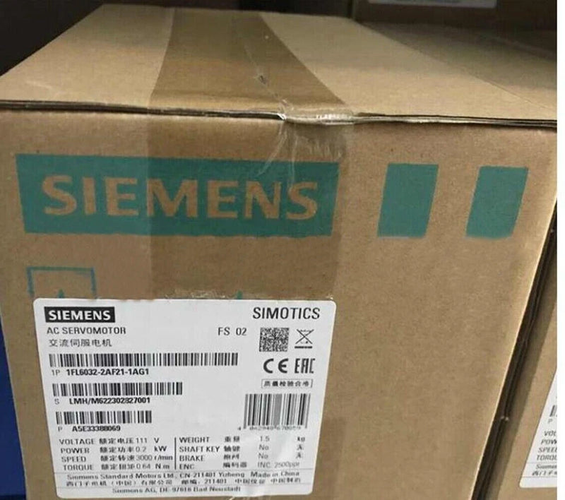 1FL6032-2AF21-1AG1 New Siemens AC Servo Motor Converter 1FL6032-2AF21-1AG1 IPCS