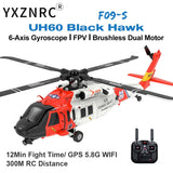 YUXIANG F09-S 2.4G 6CH Gyro GPS Optical Flow FPV RC RTF Helicopter 3 Battery US