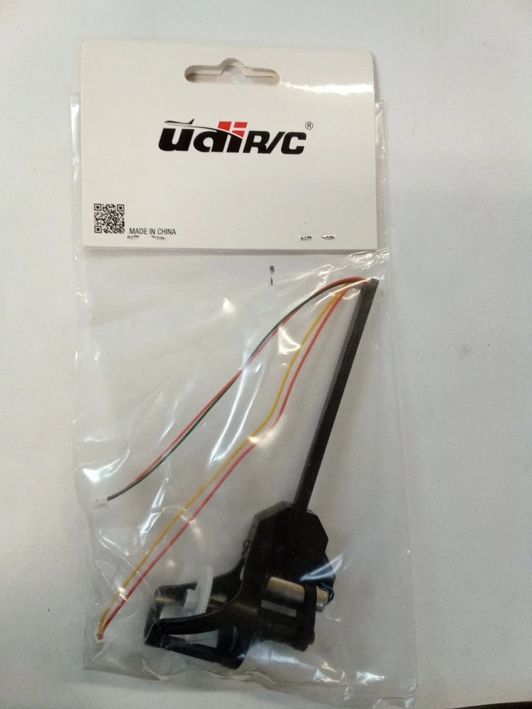 Replacement CW motor with attached wires, black motor assembly in sealed clear bag