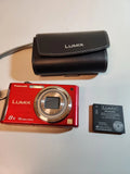 Panasonic LUMIX DMC-FH27 Red 16.1MP Digital Camera 8X Optical Zoom READ *PARTS*